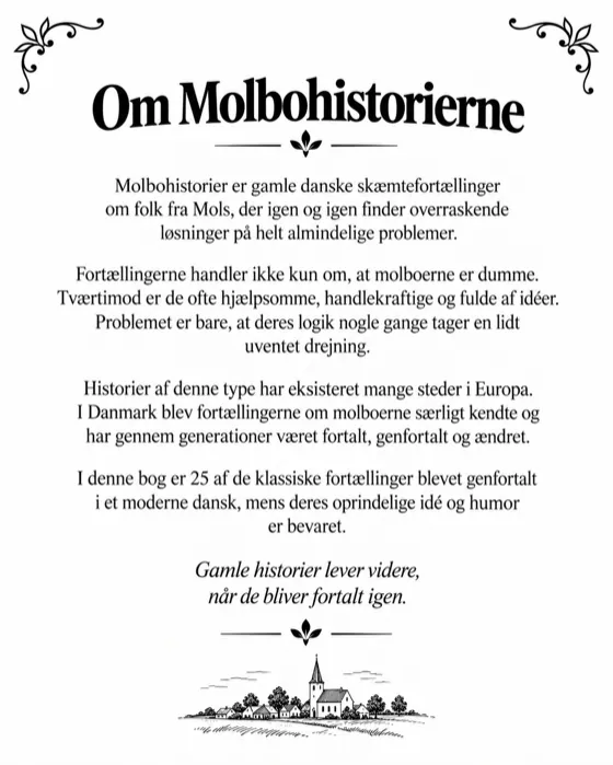 Bogens baggrundsside Om Molbohistorierne
